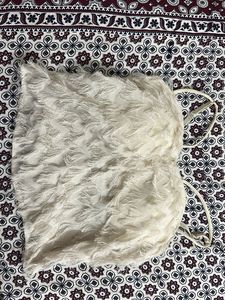 White Fuzzy Tank Top