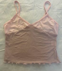 Pink Sheer Cami Top