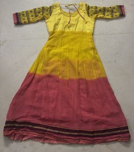 Yellow-Purple festive suit