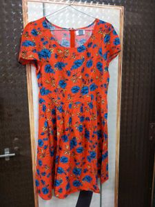 Floral Print Fit &amp; Flare Dress