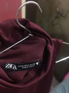 Burgundy Sleeveless Bodysuit Top