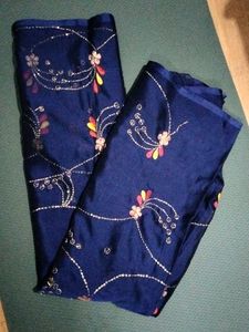 Elegant Navy Blue Saree