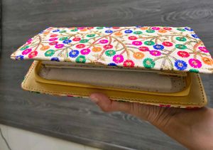 Embroidered Clutch