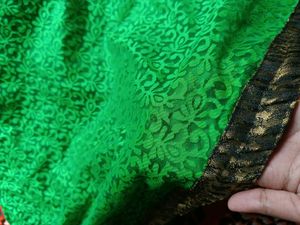 🆕️ Women Green Brocade-Brasso Kurti