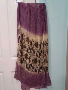 Mauve Purple Printed Dupatta