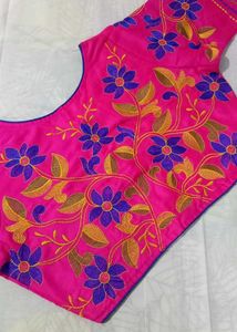Pink Embroidered Blouse