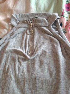 Grey Halter Top