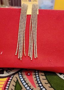 Sparkling Rhinestone Dangle Earrings