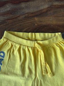 Boys Yellow &#39;Super Dad&#39; Shorts