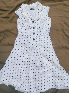 Black N White Dot Dress