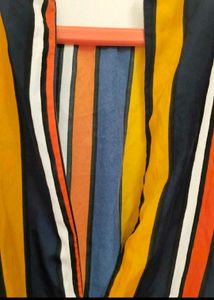 Striped Sleeveless Jumpsuit