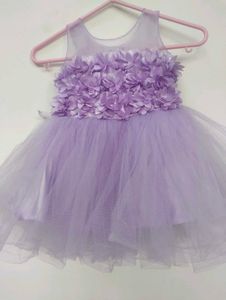 Baby Frock With Hair Band