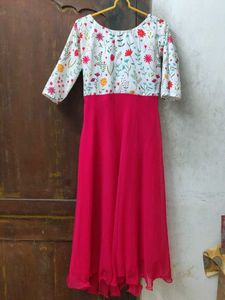 Floral Print Pink Dress