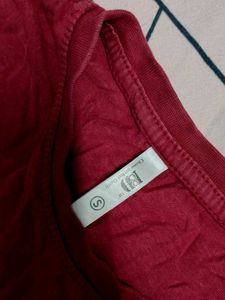 Red Maroon Graphic Tee