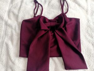 Front Bow Crop Top