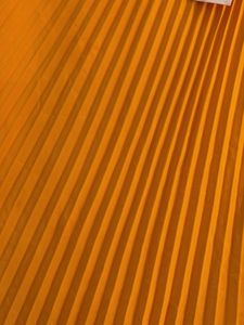 Bright Yellow Orange Pleated Skirt