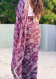 Warli Print Saree with Blouse