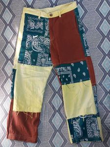 Patchwork Design Jeans