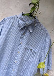 Lacoste Blue Checkered Shirt