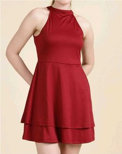 Maroon Dress(Free Delivery)