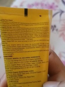Organic Harvest Kumkumadi Face Wash
