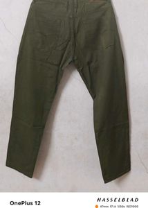 Fine Military Green Side Cut Pocket Jeans