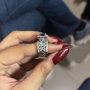PRICE DROP Blue Rhinestone Fancy Ring