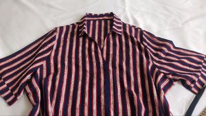 Striped Blouse with bag