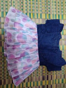 Cute Denim & Tulle Dress