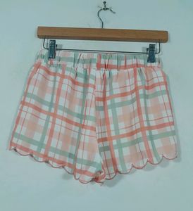 Sheni Multicolor Checks Shorts (Womens)