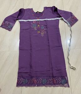 💜 Purple Party Wear Embroidered Suit 💜