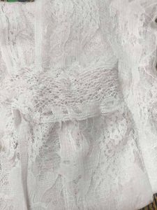 White Lace Fabric Piece