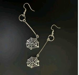 Gothic Spider Web Earrings