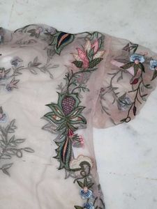 Embroidered Floral Top