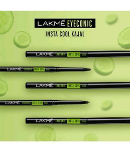 LAKME Eyeconic Insta Cool Kajal, Black (COMBO)
