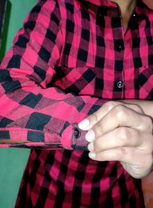 Checkered Frock For Women❤🖤