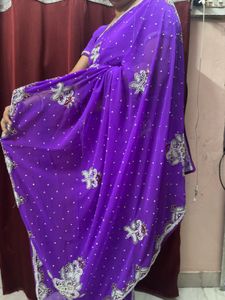Purple Saree