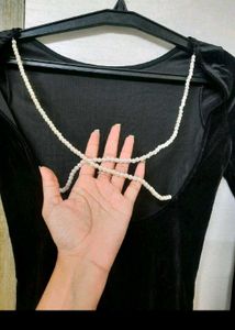 Pearl Backless Dress