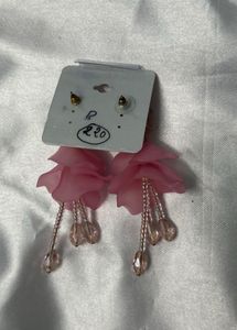 Brand new Pink Floral Earrings