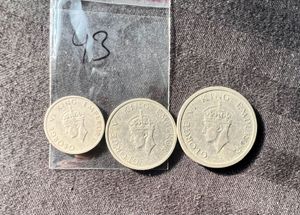 Set Of 3 Coins 1/4th 1/2th And 1 Rupee