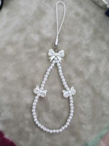 ₊˚⊹౨ cute pearl bow phone charm ৎ ₊˚⊹