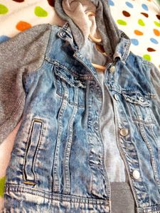 Hooded Denim Jacket