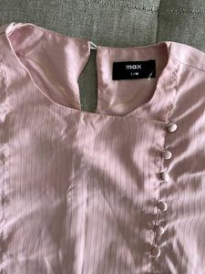 MAX Pink Button-Down Blouse