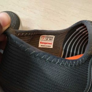 Grey Laceless Walking Shoes UK7