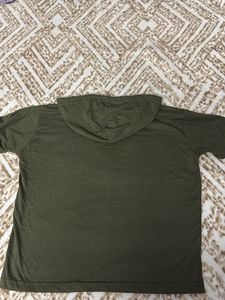 Hoodie Tshirt olive Green