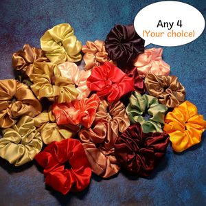Any 4 Satin Scrunchies (Your Choice)