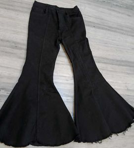 Black Flare Leg Jeans