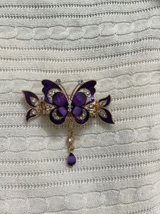 Purple Butterfly Hair Clip