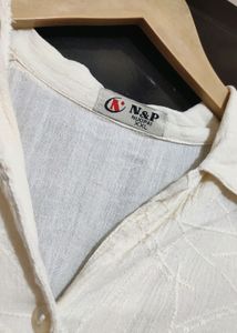 Cream Top Like Shirt For Girl &amp; Woman 46 Bust