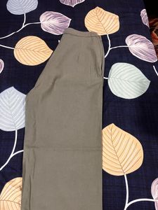 Olive Green Wide Leg Pants mid rise